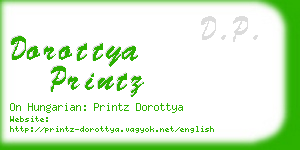 dorottya printz business card